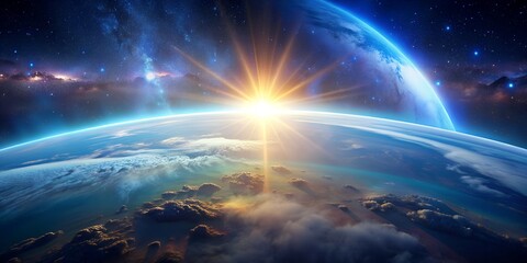 Celestial canvas of ionosphere aglow Generative AI, Ionosphere, Stars, Astronomy, Nighttime Sky