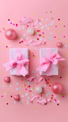 Festive Christmas background. Merry Christmas and Happy New Year holiday poster