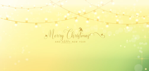 Festive Christmas lights garland background, perfect for the holiday season in 2025