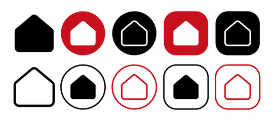 Home full icon vector. Communication icon set.