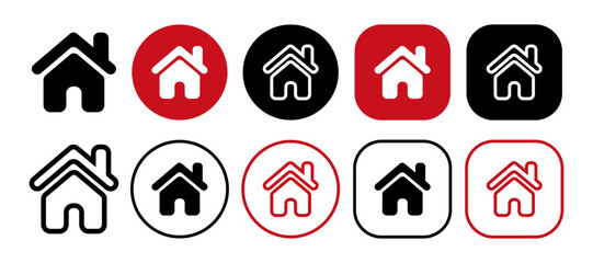 Home roof chimney icon vector. Communication icon set.