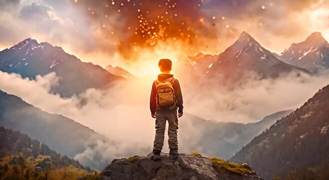 The Mountain's Whisper: A Boy's Conversation with Nature