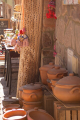 Street market in Purmamarca, Jujuy. Street landscape.