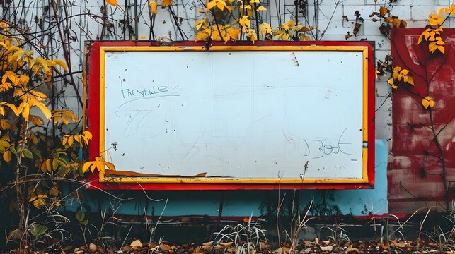 Empty whiteboard with backgrounds, including modern, realistic, and abstract settings. Perfect for versatile visual content and adaptable to different themes and uses.