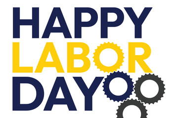 happy Labor day design banner.