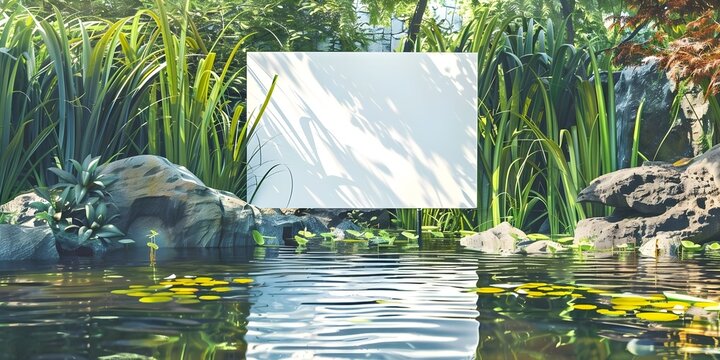 Empty whiteboard with backgrounds, including modern, realistic, and abstract settings. Perfect for versatile visual content and adaptable to different themes and uses.