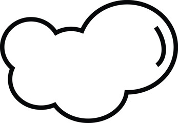 cloud coloring page