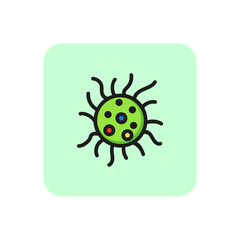 Virus line icon. Infection, microorganism, germ.
Disease concept. Vector illustration can be used for topics like immune system, epidemic, vaccination