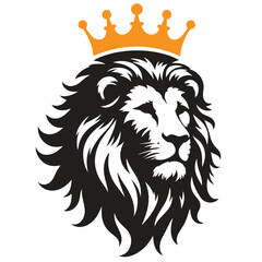 lion Silhouette vector white back ground