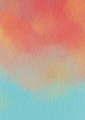 Abstract sky blue and peach pink color illustration background for decoration on cute , summer and fantasy concept.
