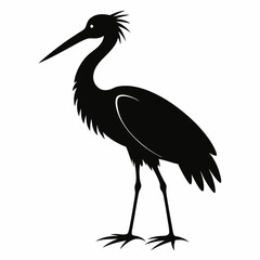 Stork Black silhouette