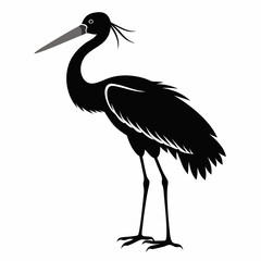 Stork Black silhouette
