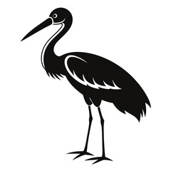 Fototapeta premium Stork Black silhouette