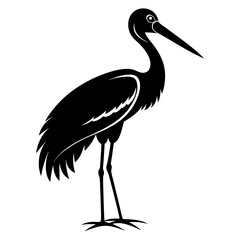 Stork Black silhouette