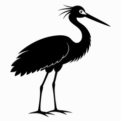 Stork Black silhouette