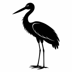 Stork Black silhouette