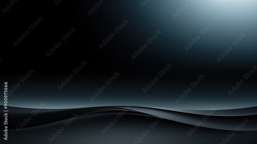 Poster elegant black gradient background transitioning from deep black at the edges to a slightly lighter s