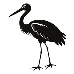 Stork Black silhouette
