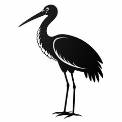 Stork Black silhouette