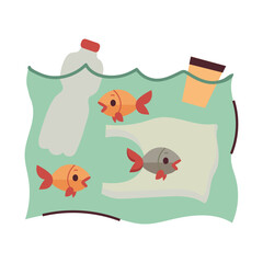 Water pollution icon clipart avatar logtotype isolated vector illustration
