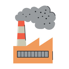 Factory pollution icon clipart avatar logtotype isolated vector illustration