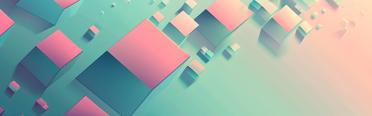 Luminous Fragments Geometric abstract background wallpaper