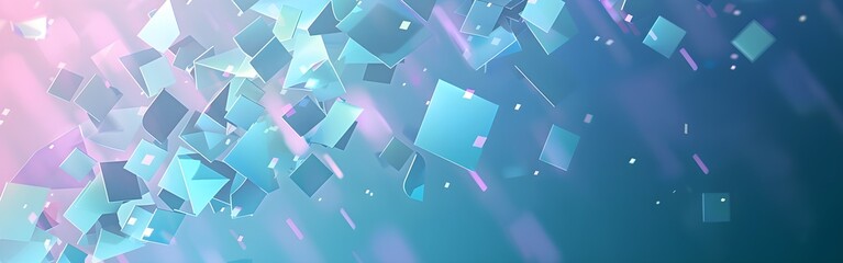 Luminous Fragments Geometric abstract background wallpaper