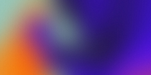 Colorful modern gradient background blue and orange texture noise