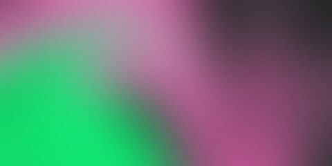 Obraz premium Colorful modern gradient background green and pink texture noise