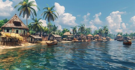 Ghanaian Coastal Towns Charming coastal scenery and traditional architecture