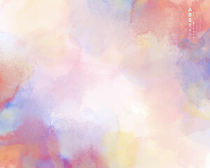 Abstract splashed watercolor background. Design for your cover, date, postcard, banner, logo.