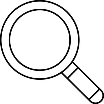 recommend clip art: search icon line art vector illustration outline design
