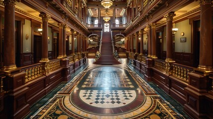 Obraz premium Iowa State Capitol Building Des Moines : Generative AI