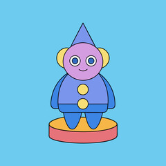 Peon cartoon vector art Illustration 