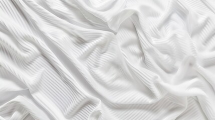 Obraz premium White sports clothing fabric football shirt jersey texture abstract background : Generative AI