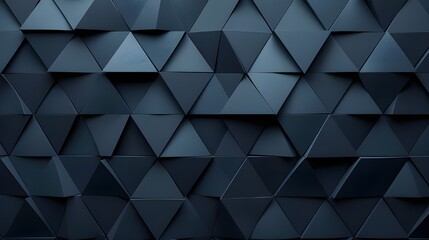 Obraz premium Abstract Geometric Background - Dark Triangles.