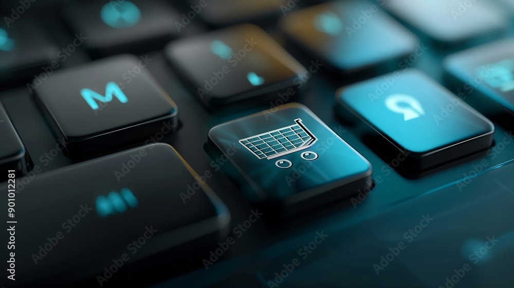 Aufkleber DeFi Decentralized Finance  blockchainbased form of finance that does not rely on central financial intermediaries technology concept button on keyboard : Generative AI