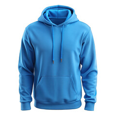 Enigmatic azure hoodie white background