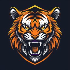 Obraz premium Fiery Fury: Encountering the Wrath of a Tiger's Roar