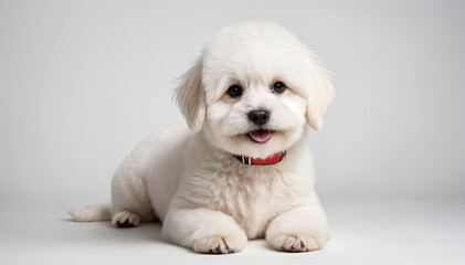 Obraz premium Portrait of a bichon frise puppy