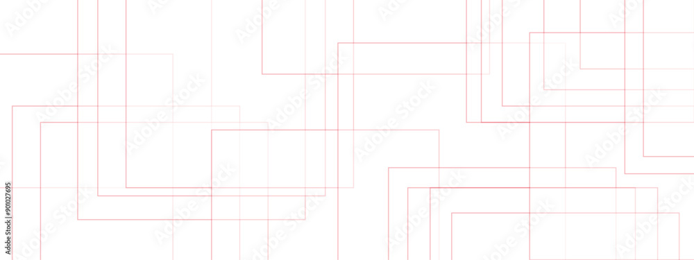 Poster abstract white and gray background design with red color technology concept geometric line. futurist