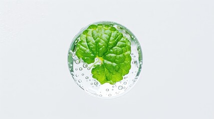 Centella Asiatica (Gotu Kola) Leaves with Dewdrops