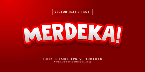 Merdeka text effect