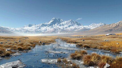 Tibet Plateau, China - High-altitude landscapes