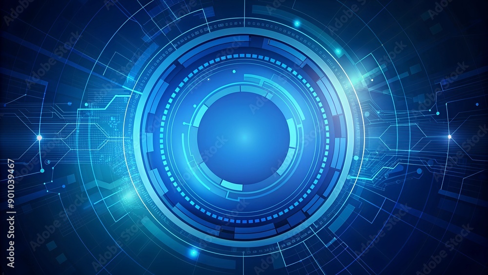 Aufkleber navigating the abstract tech circle