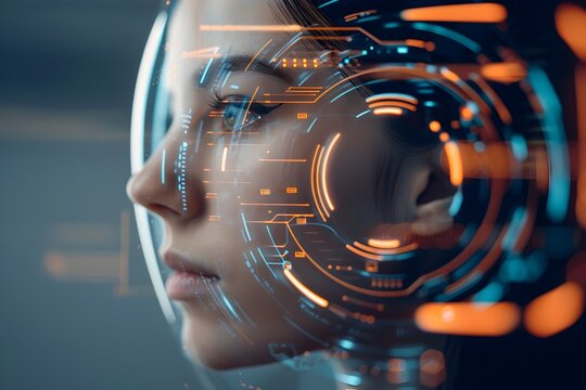 The face of the future:A visionary glimpse into the digital realm of intelligence and augmented