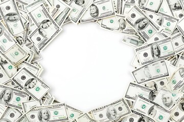 Circular ornament one hundred dollar bill obverse