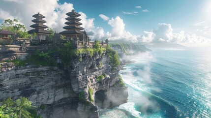 Uluwatu Temple, Bali, Indonesia - Cliffside temple with ocean views