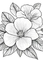drawing of a flower