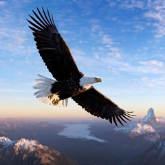 Obraz premium bald eagle in flight